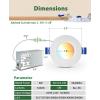 image:imagezouzai 24 Pack 3 inch UltraThin LED Recessed Ceiling Light with Junction Box 5CCT Adjustable Dimmable CanKiller Downlight  ETL and Energy Star Certified Baffle 3 inch