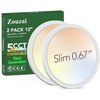 image:imagezouzai 3rd Gen 7Inch UltraThin LED Flush Mount Ceiling Light 067 LowProfile for Low Ceilings 15W 1510LM Dimmable 5CCT 2700K6000K FireRetardant ETL Listed amp Energy Star Damp RatedWhite2 Pack
