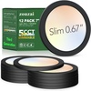 image:imagezouzai 3rd Gen 7Inch UltraThin LED Flush Mount Ceiling Light 067 LowProfile for Low Ceilings 15W 1510LM Dimmable 5CCT 2700K6000K FireRetardant ETL Listed amp Energy Star Damp RatedBlack12 Pack