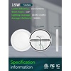 image:imagezouzai 3rd Gen 7Inch UltraThin LED Flush Mount Ceiling Light 067 LowProfile for Low Ceilings 15W 1510LM Dimmable 5CCT 2700K6000K FireRetardant ETL Listed amp Energy Star Damp RatedWhite4 Pack