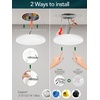 image:imagezouzai 3rd Gen 7Inch UltraThin LED Flush Mount Ceiling Light 067 LowProfile for Low Ceilings 15W 1510LM Dimmable 5CCT 2700K6000K FireRetardant ETL Listed amp Energy Star Damp RatedWhite1 Pack