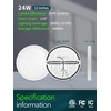image:imagezouzai 3rd Gen 7Inch UltraThin LED Flush Mount Ceiling Light 067 LowProfile for Low Ceilings 15W 1510LM Dimmable 5CCT 2700K6000K FireRetardant ETL Listed amp Energy Star Damp RatedWhite4 Pack