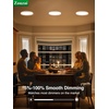 image:imagezouzai 3rd Gen 7Inch UltraThin LED Flush Mount Ceiling Light 067 LowProfile for Low Ceilings 15W 1510LM Dimmable 5CCT 2700K6000K FireRetardant ETL Listed amp Energy Star Damp RatedWhite4 Pack