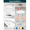 image:imagezouzai 3rd Gen 7Inch UltraThin LED Flush Mount Ceiling Light 067 LowProfile for Low Ceilings 15W 1510LM Dimmable 5CCT 2700K6000K FireRetardant ETL Listed amp Energy Star Damp RatedWhite2 Pack