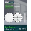 image:imagezouzai 3rd Gen 7Inch UltraThin LED Flush Mount Ceiling Light 067 LowProfile for Low Ceilings 15W 1510LM Dimmable 5CCT 2700K6000K FireRetardant ETL Listed amp Energy Star Damp RatedWhite4 Pack
