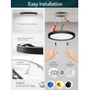 image:imagezouzai 3rd Gen 7Inch UltraThin LED Flush Mount Ceiling Light 067 LowProfile for Low Ceilings 15W 1510LM Dimmable 5CCT 2700K6000K FireRetardant ETL Listed amp Energy Star Damp RatedBlack12 Pack